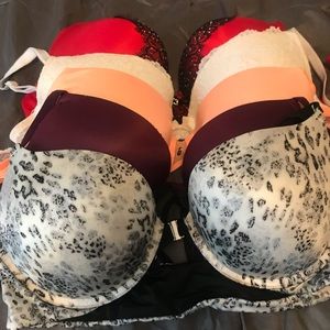 Gently used PINK VICTORIAS SECRET BRA LOT OF 5 36c